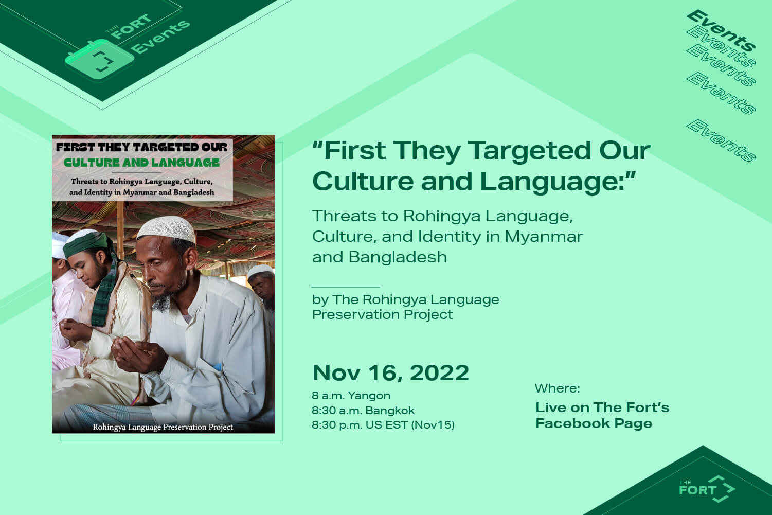 The Rohingya Language Preservation Project Launches Human Rights Report 